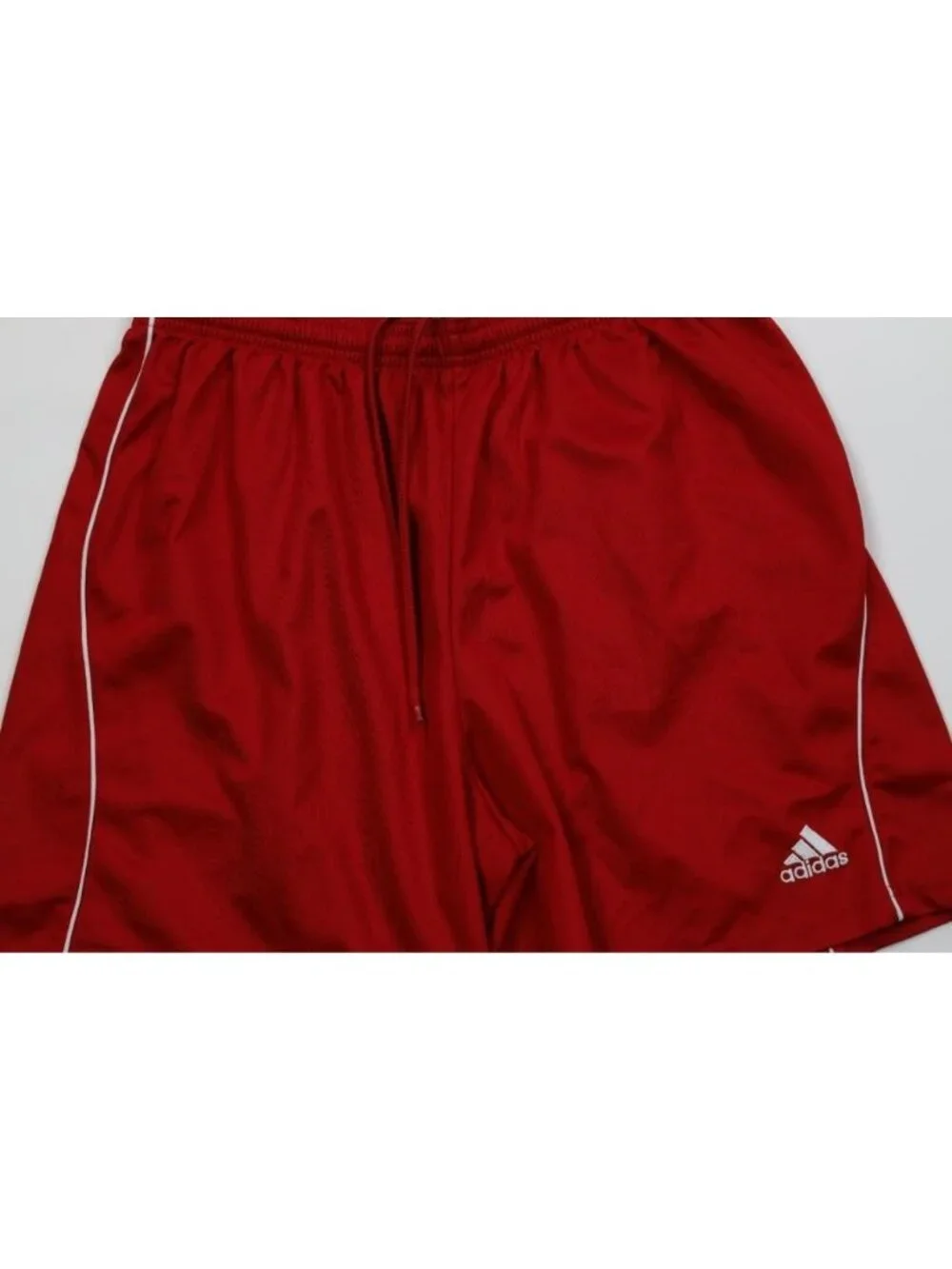 Vintage Y2K 2007 Adidas Mens Large Above Knee Running Jogging Soccer Shorts Red